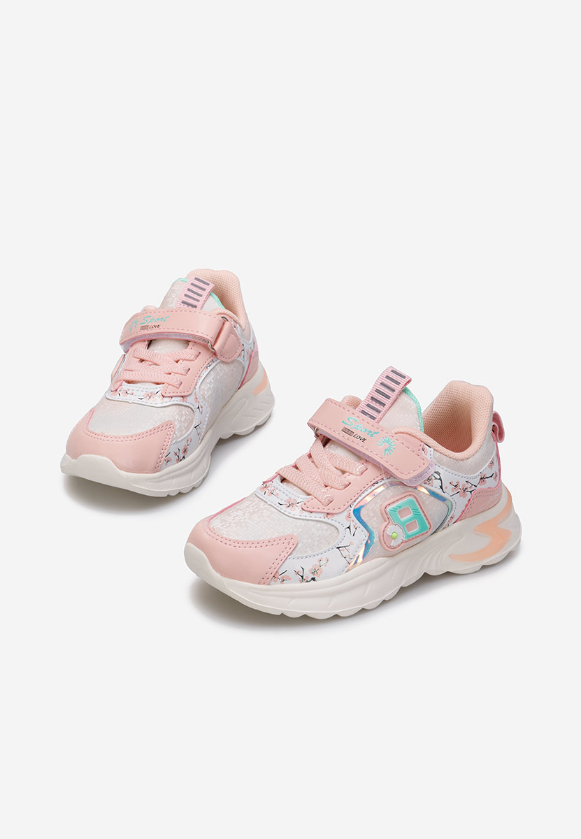 Różowe sneakersy dziewczęce Lalia