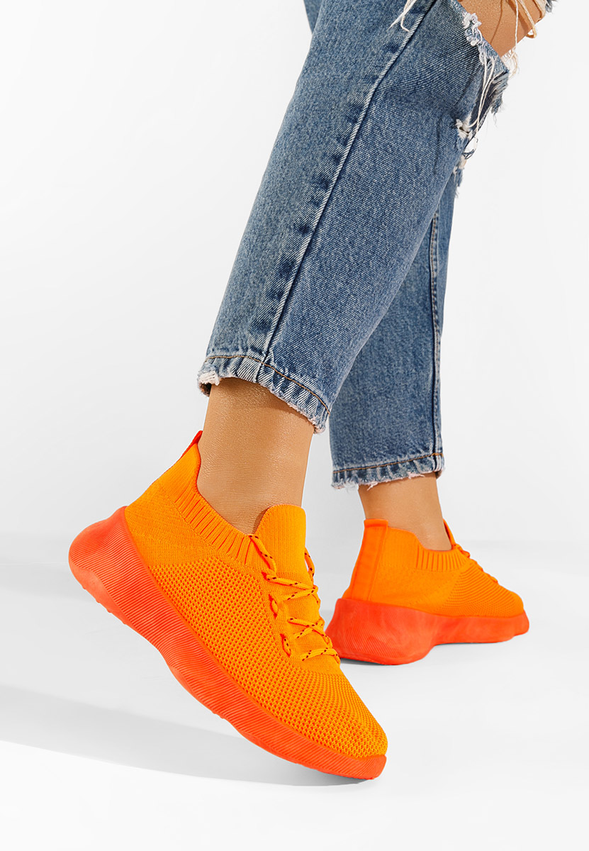 Pomarańczowe buty sportowe damskie Marotti