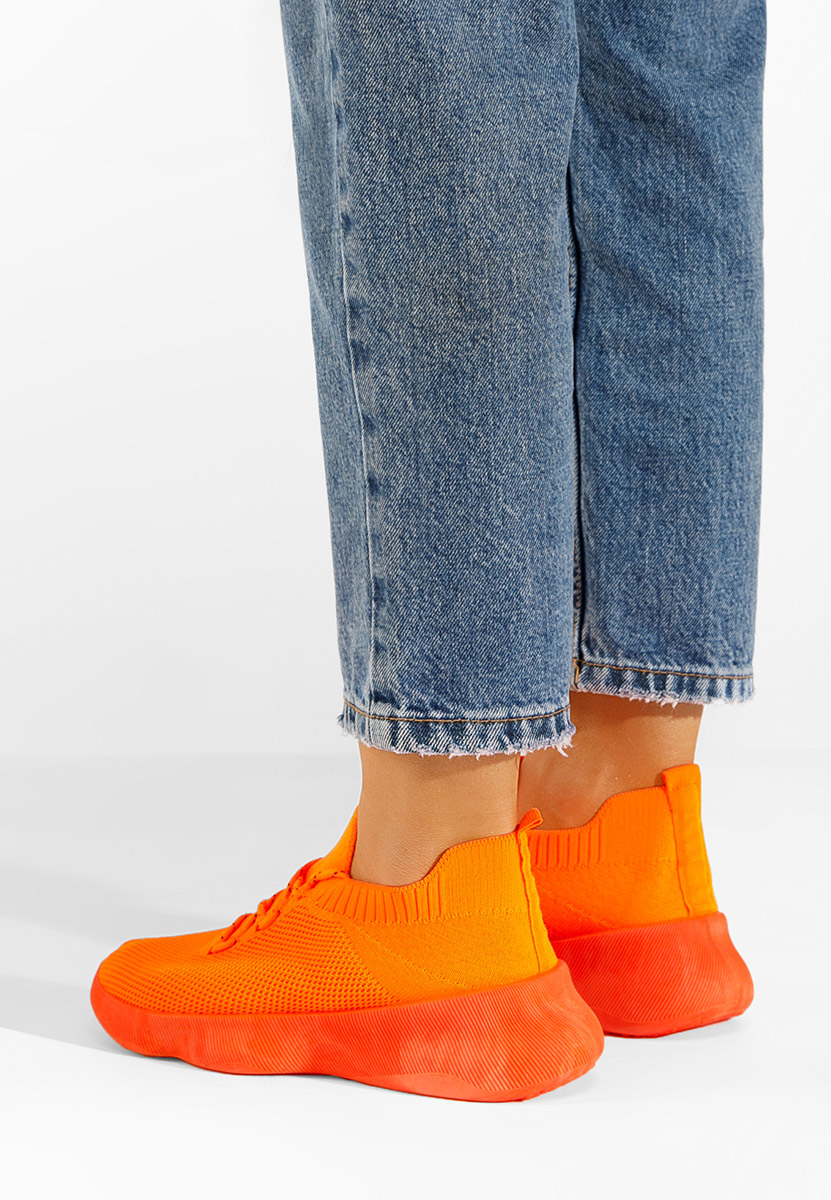 Pomarańczowe buty sportowe damskie Marotti