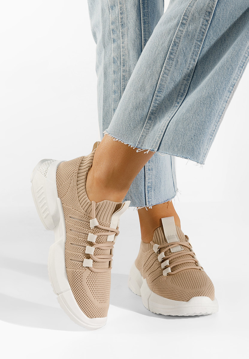 Khaki sneakersy damskie Shaida