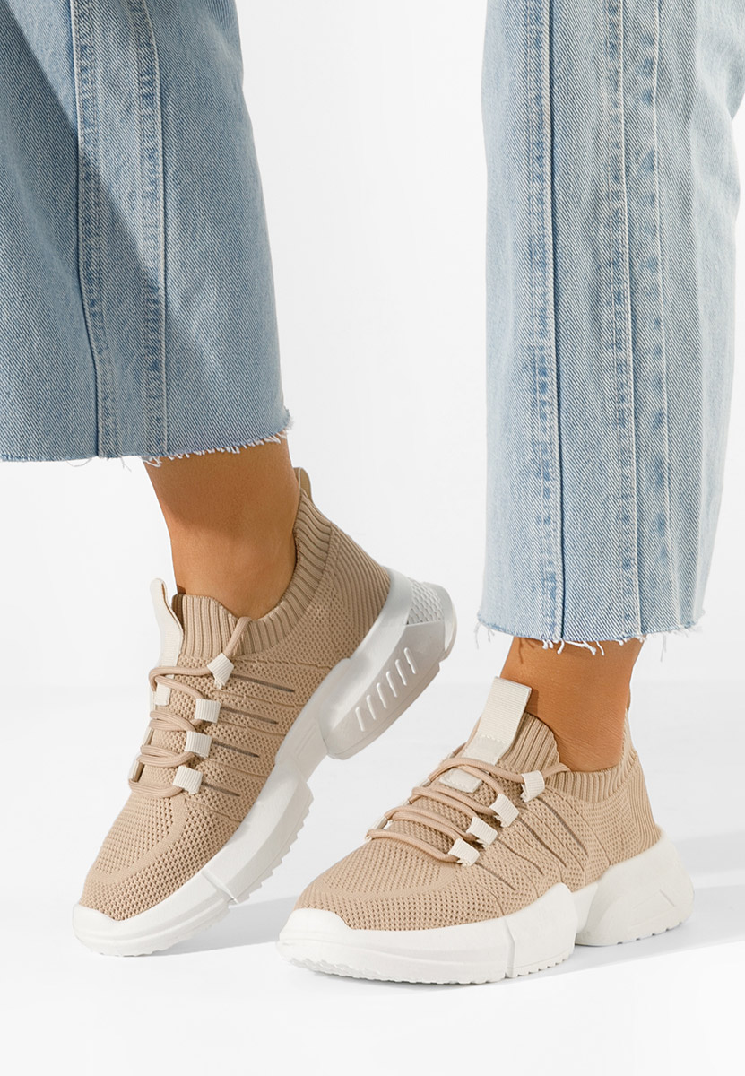 Khaki sneakersy damskie Shaida