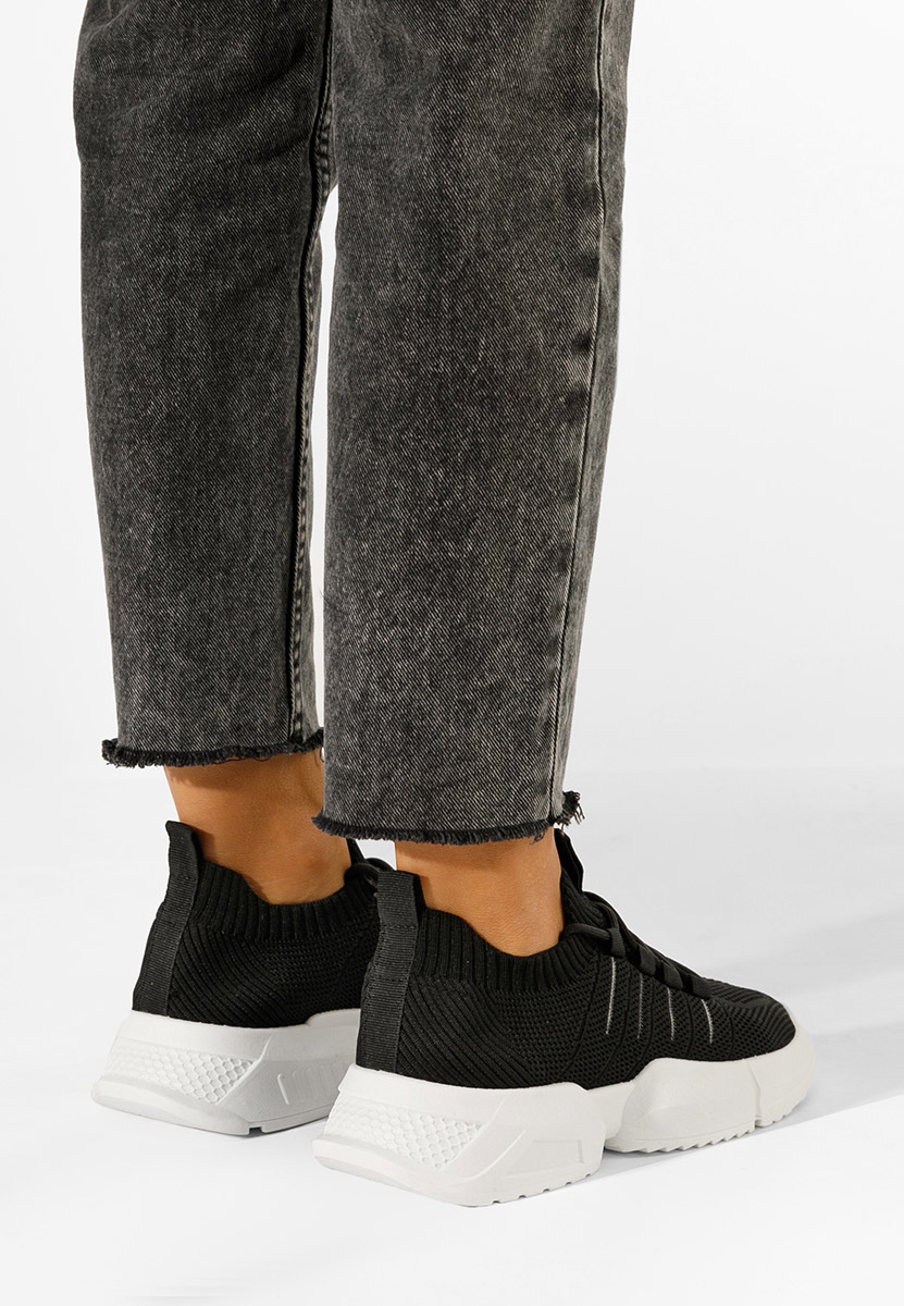 Czarne sneakersy damskie Shaida