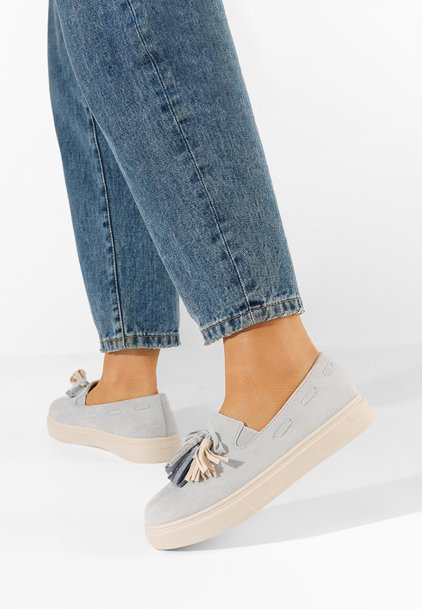 Szare espadryle damskie Graziela