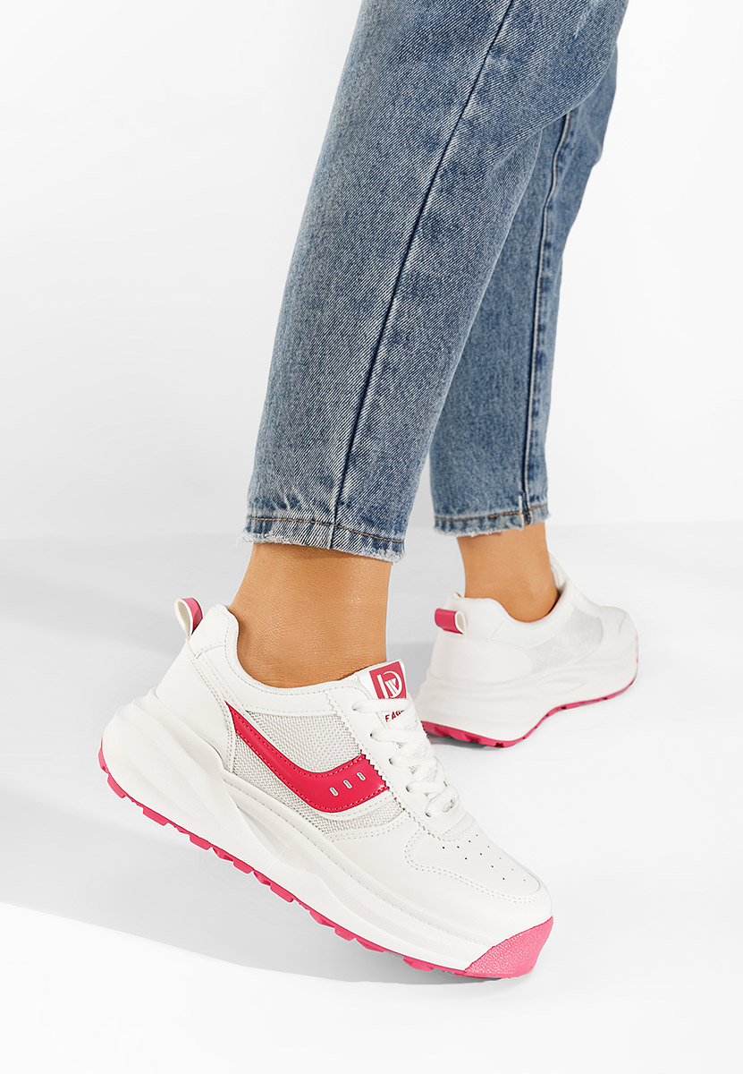 Białe sneakersy damskie Cassie