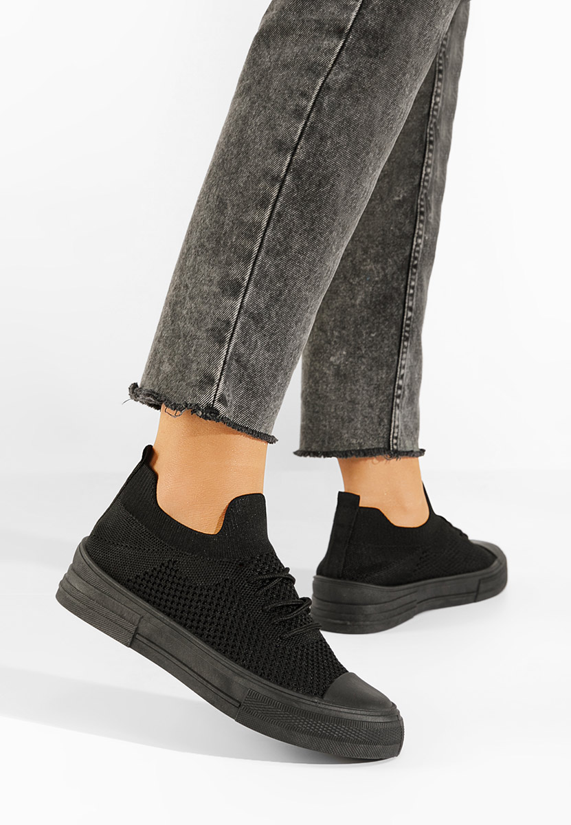 Czarne trampki damskie Beverly