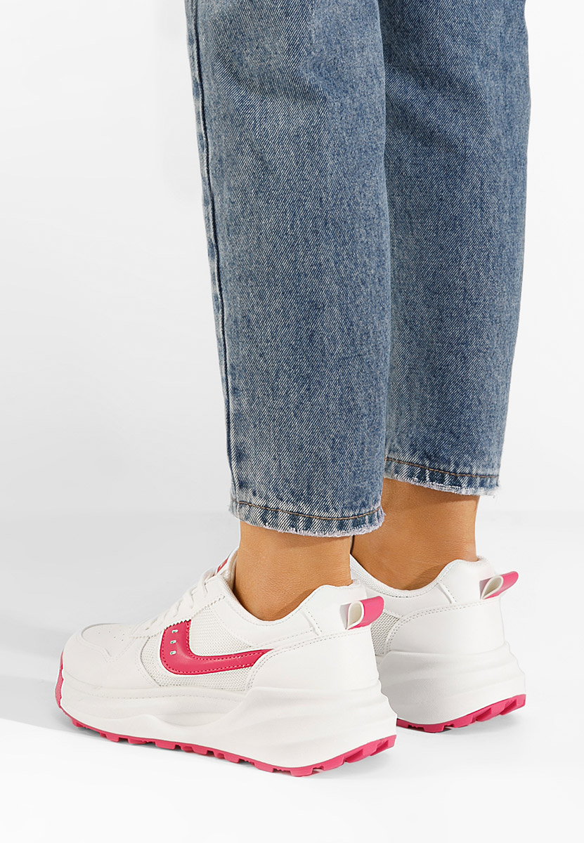 Białe sneakersy damskie Cassie