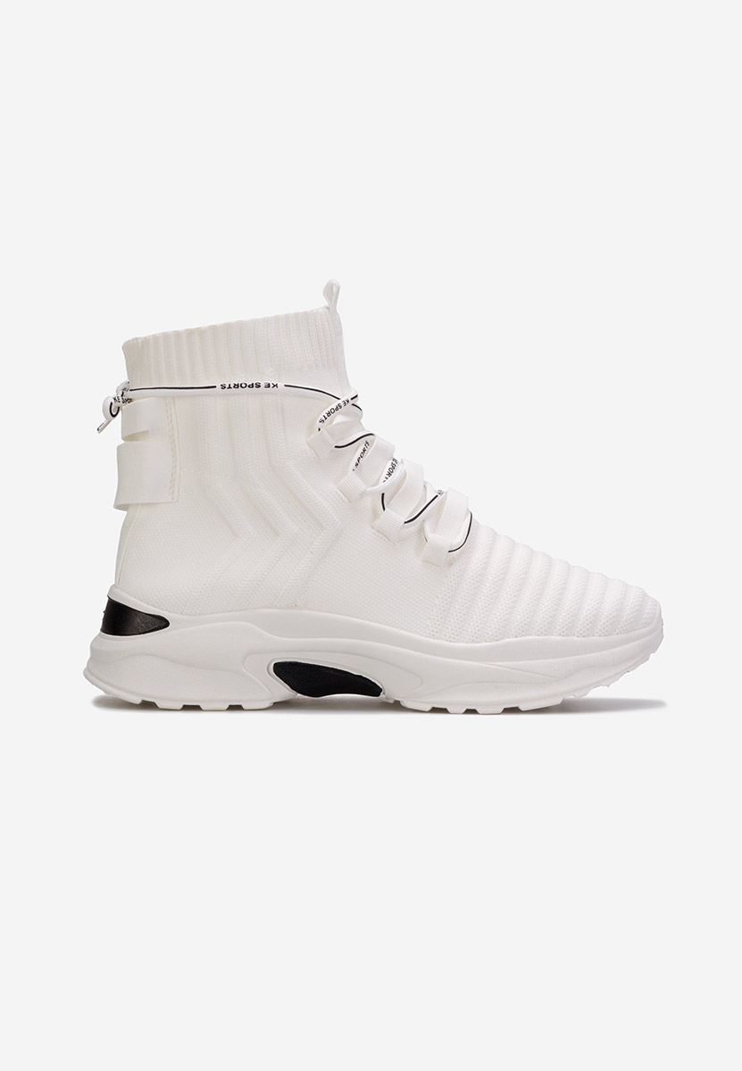 Białe sneakersy wysokie Karrie