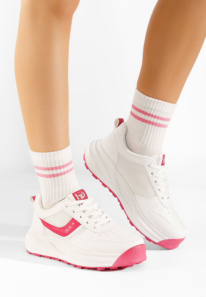 Białe sneakersy damskie Cassie