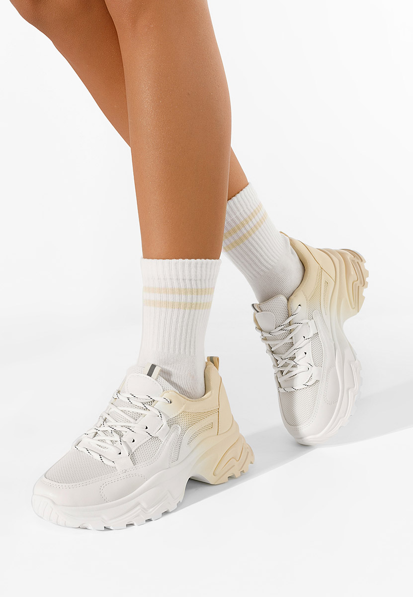 Białe sneakersy damskie Chrystelle  V3