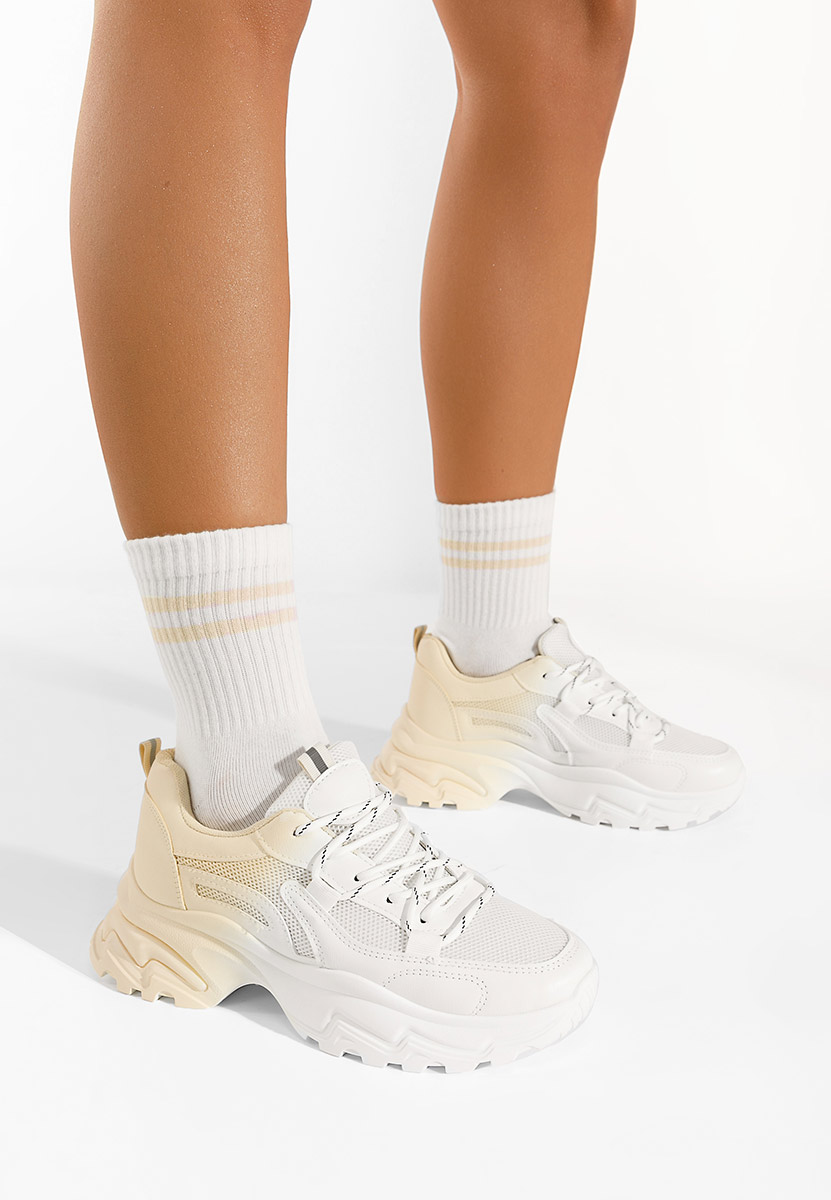 Białe sneakersy damskie Chrystelle  V3