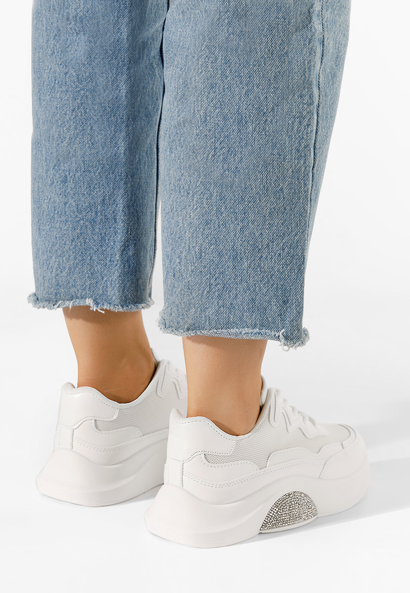 Białe sneakersy damskie Katya