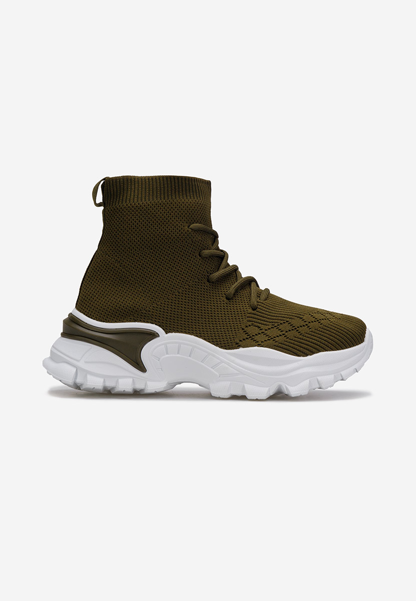Zielone sneakersy wysokie Amber