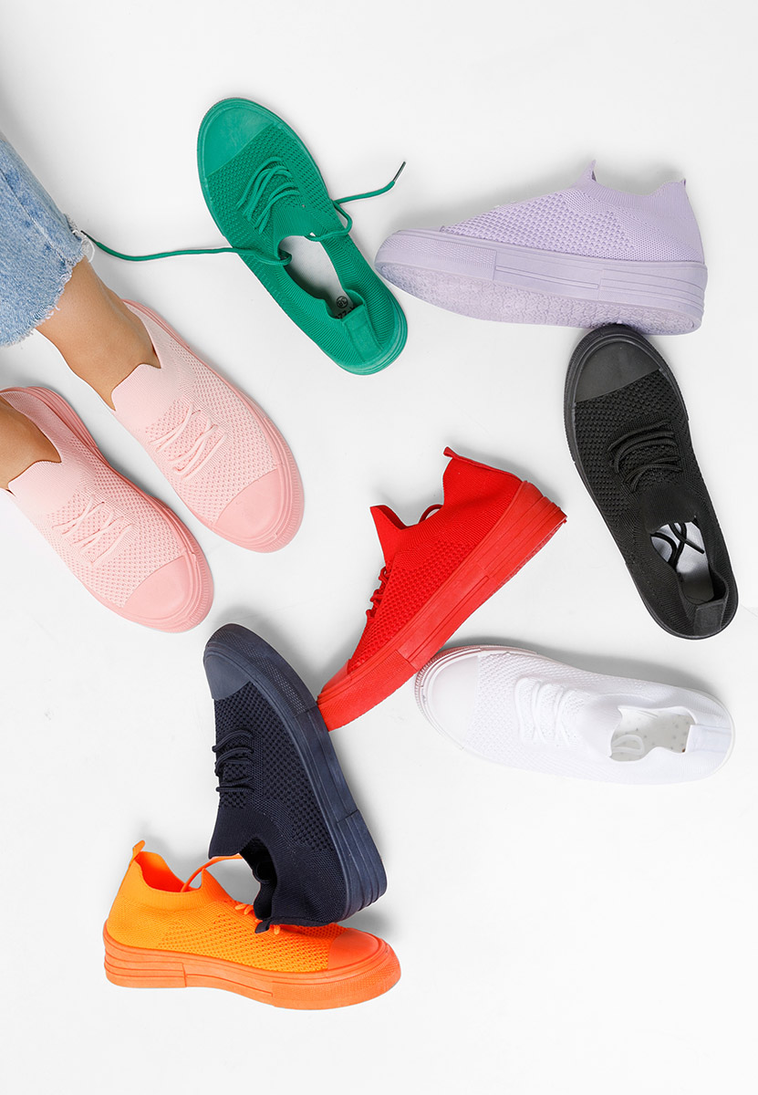 Pomarańczowe trampki damskie Beverly