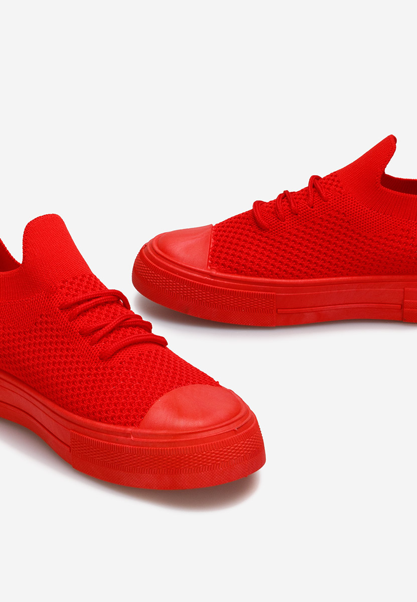 Czerwone trampki damskie Beverly