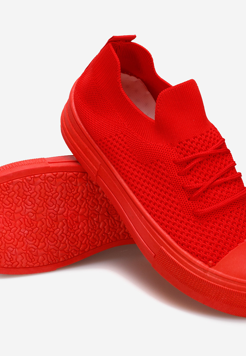 Czerwone trampki damskie Beverly