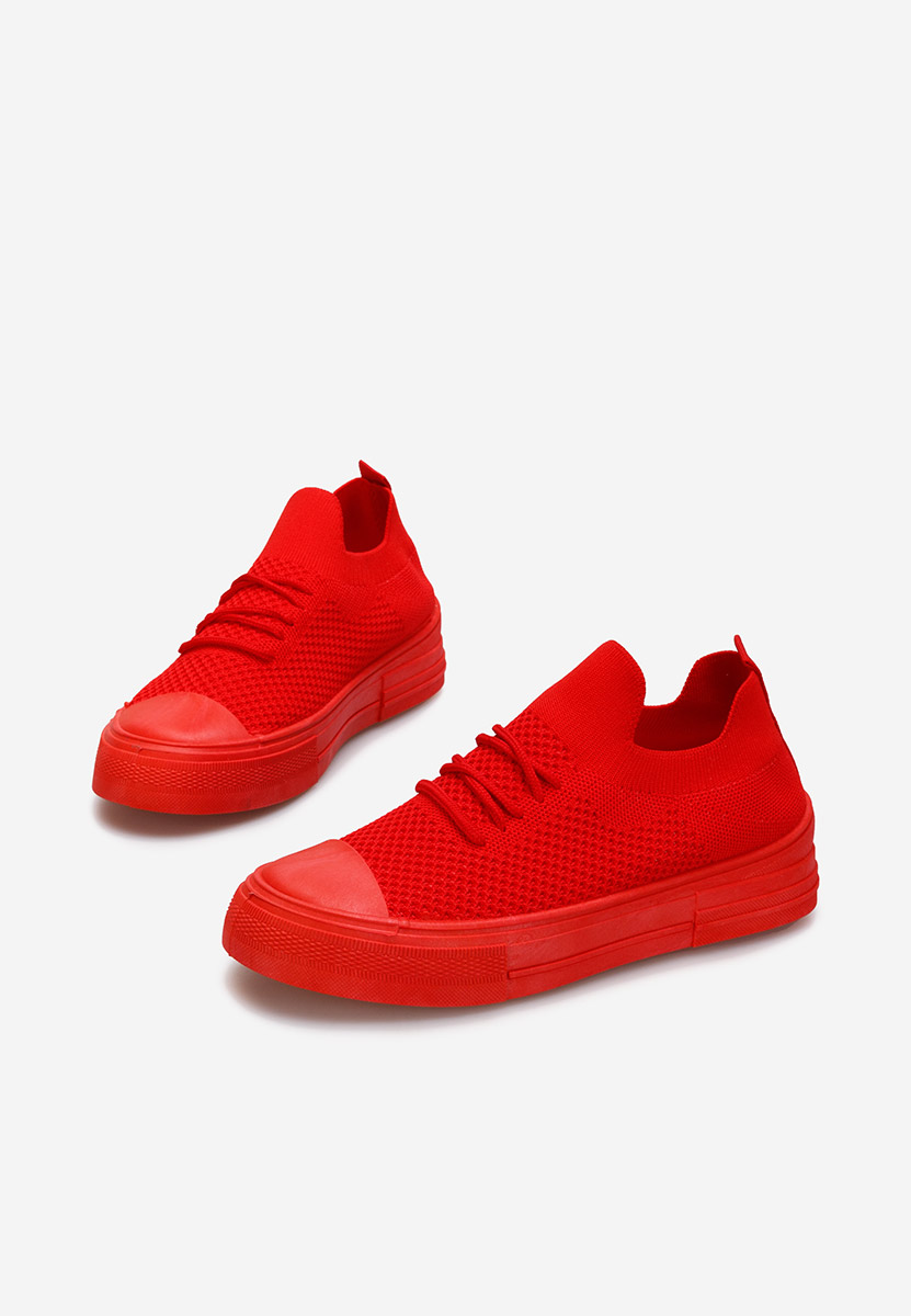 Czerwone trampki damskie Beverly