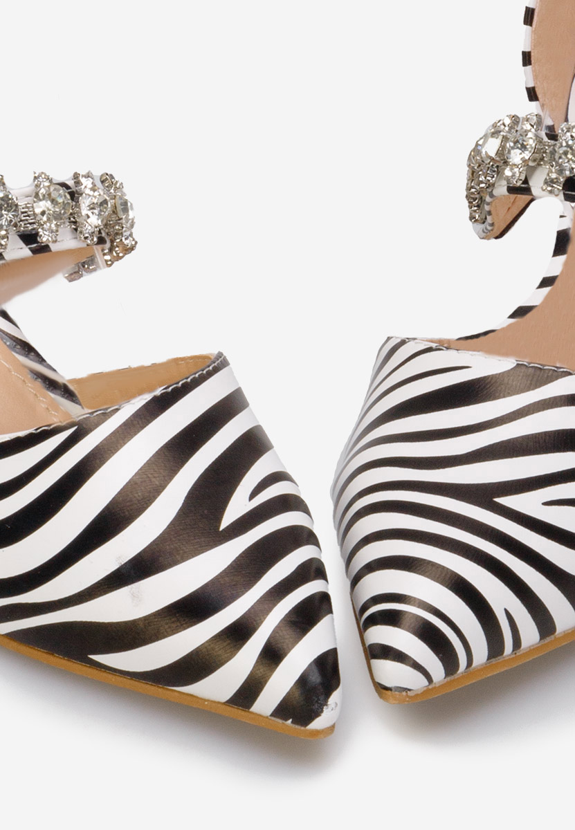 Zebra czółenka na słupku Vivia