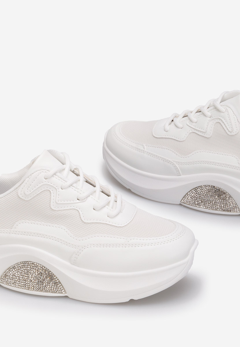 Białe sneakersy damskie Katya