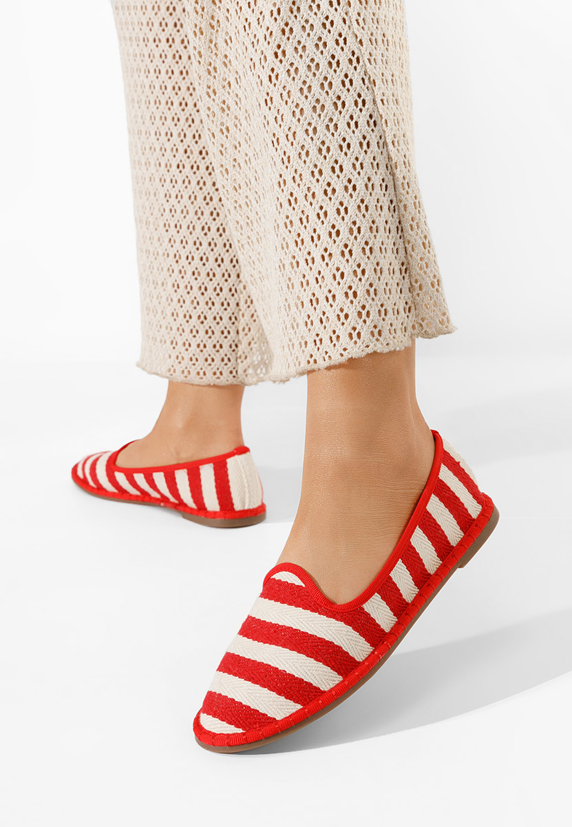 Czerwone espadryle damskie Dorika