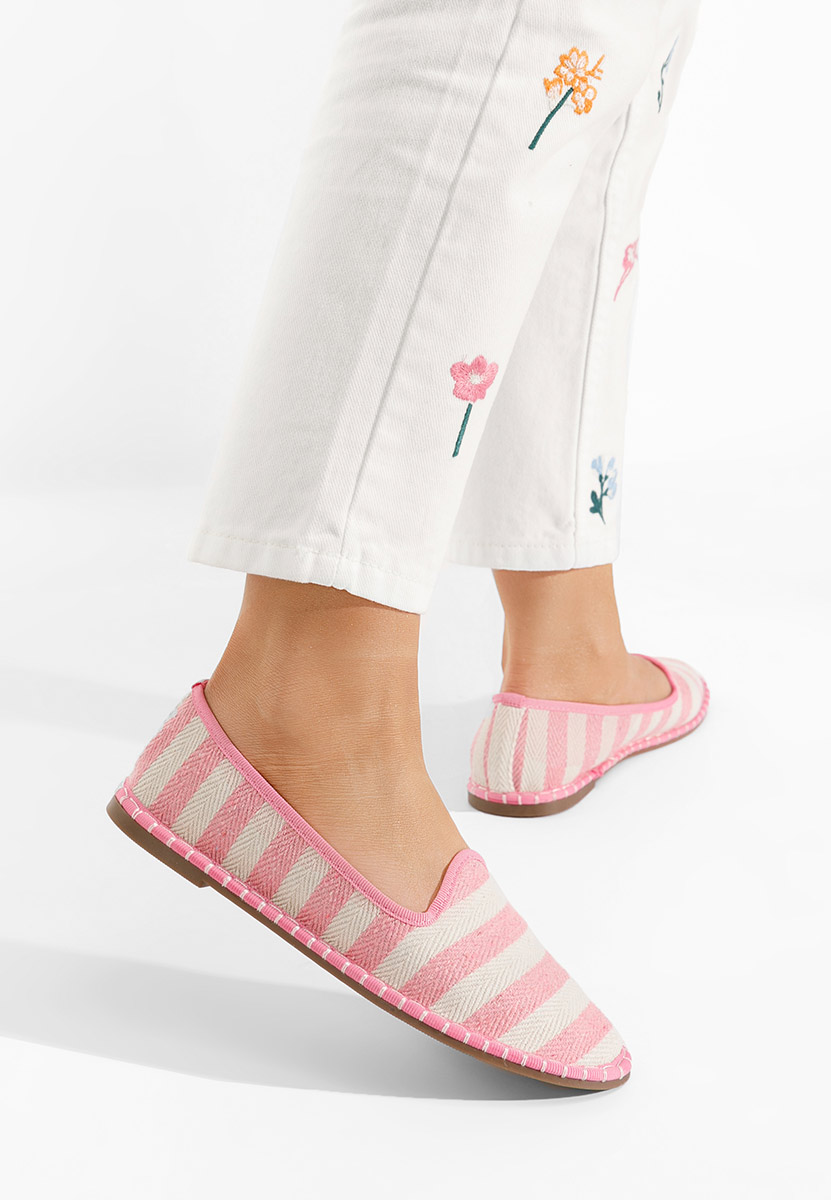 Różowe espadryle damskie Dorika