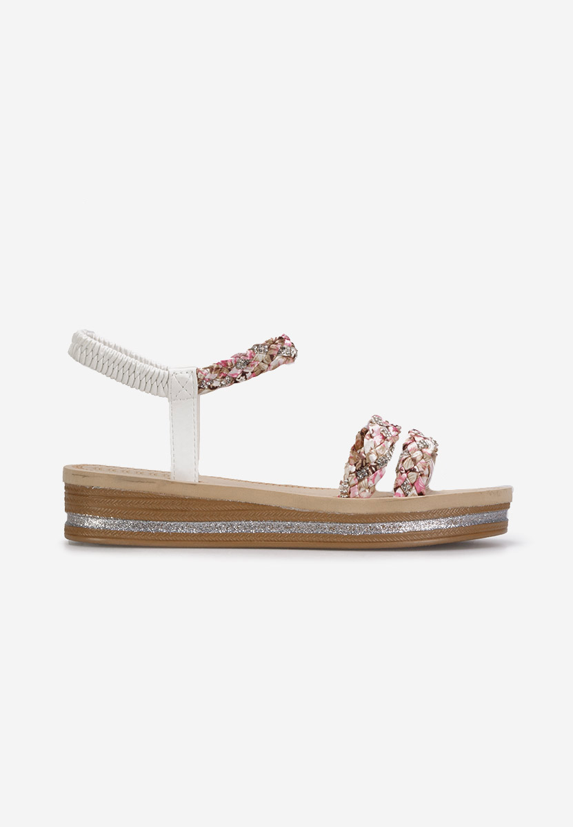 Białe sandały damskie Moniela