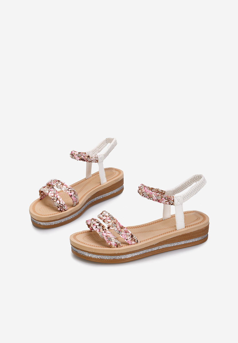 Białe sandały damskie Moniela