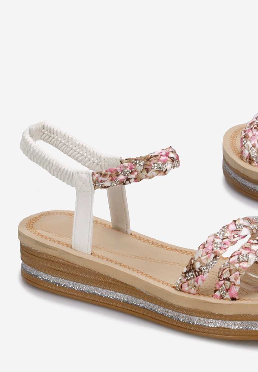 Białe sandały damskie Moniela