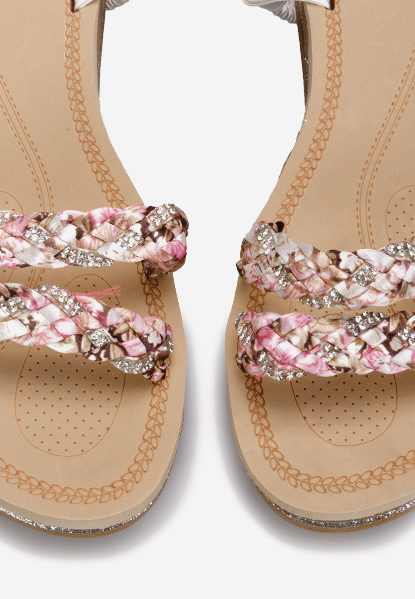 Białe sandały damskie Moniela