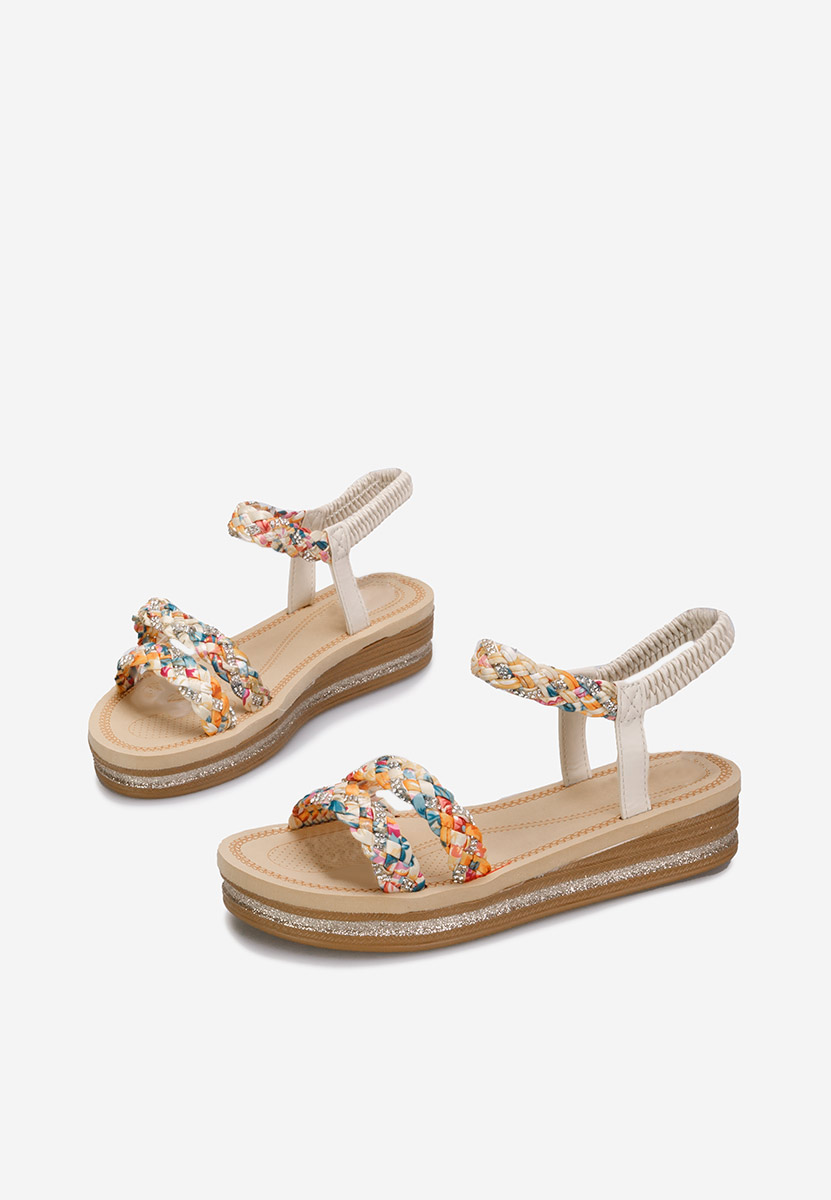 Beżowe sandały damskie Moniela