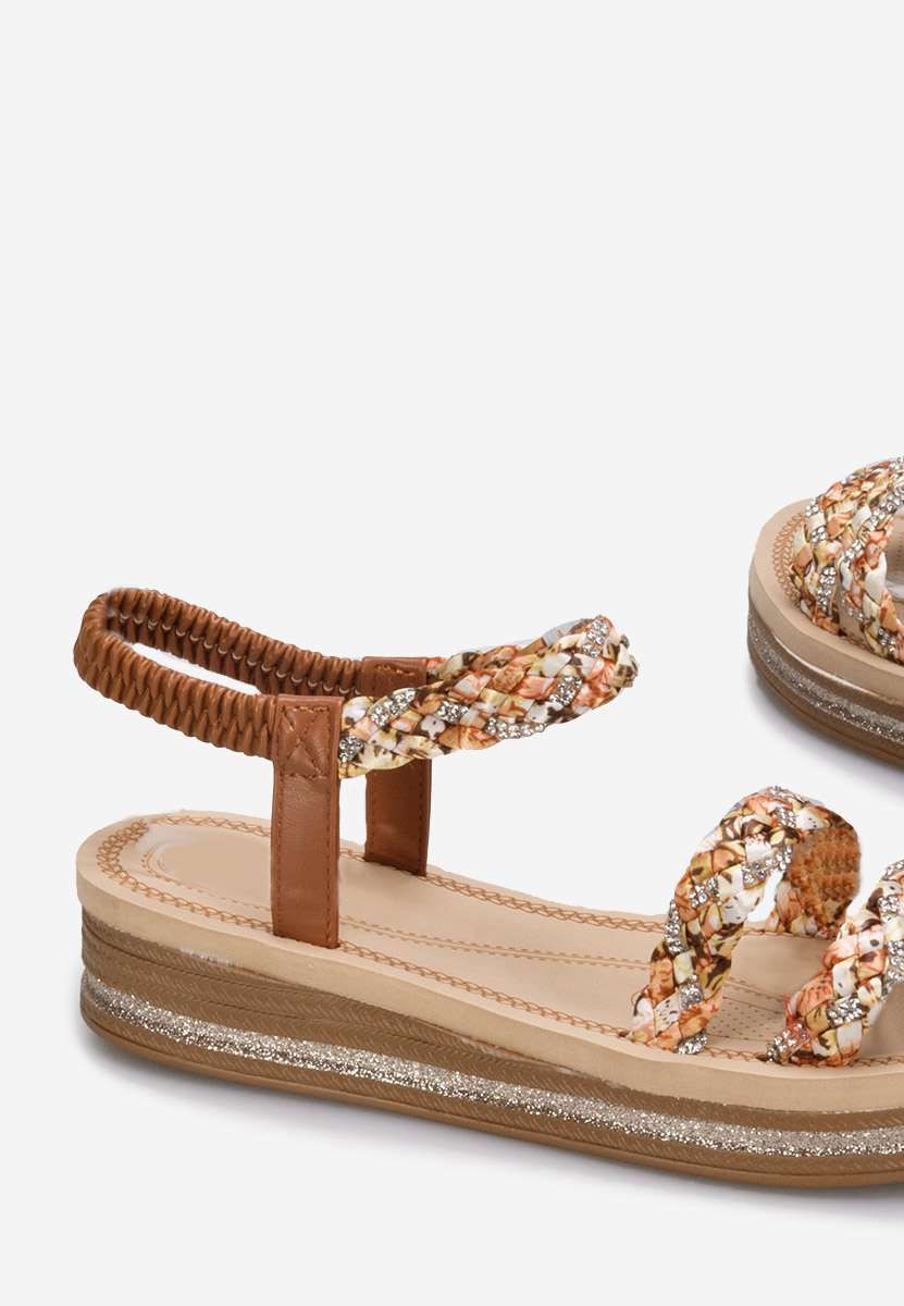 Camelowe sandały damskie Moniela