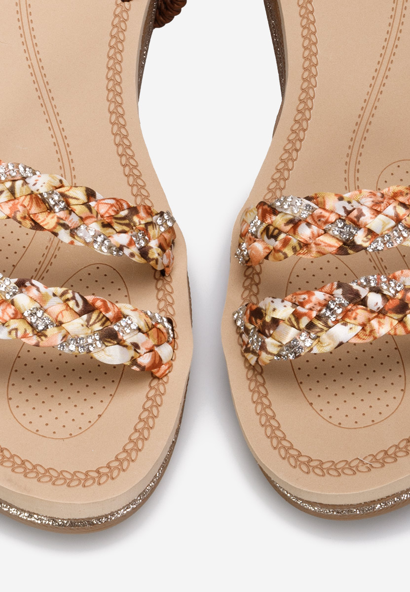 Camelowe sandały damskie Moniela