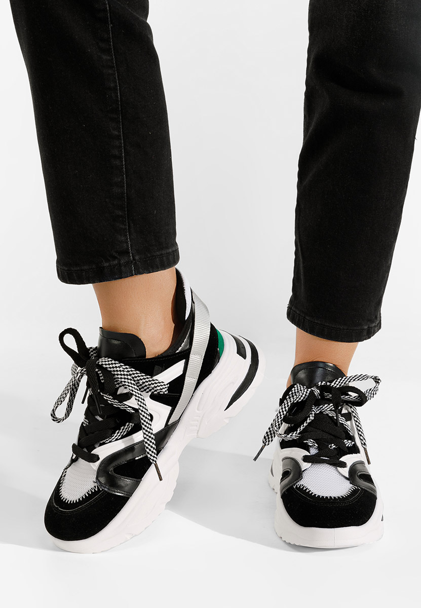 Czarne sneakersy damskie Knower