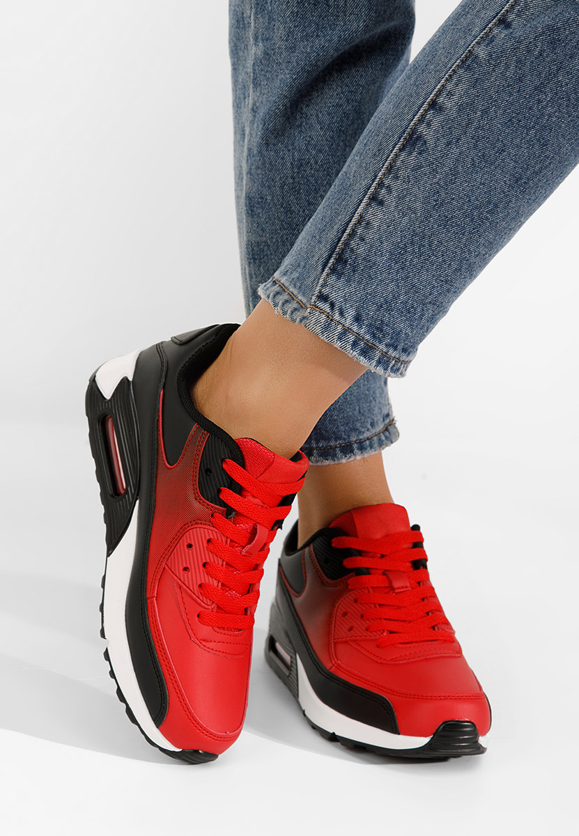 Czerwone sneakersy damskie Novalesa