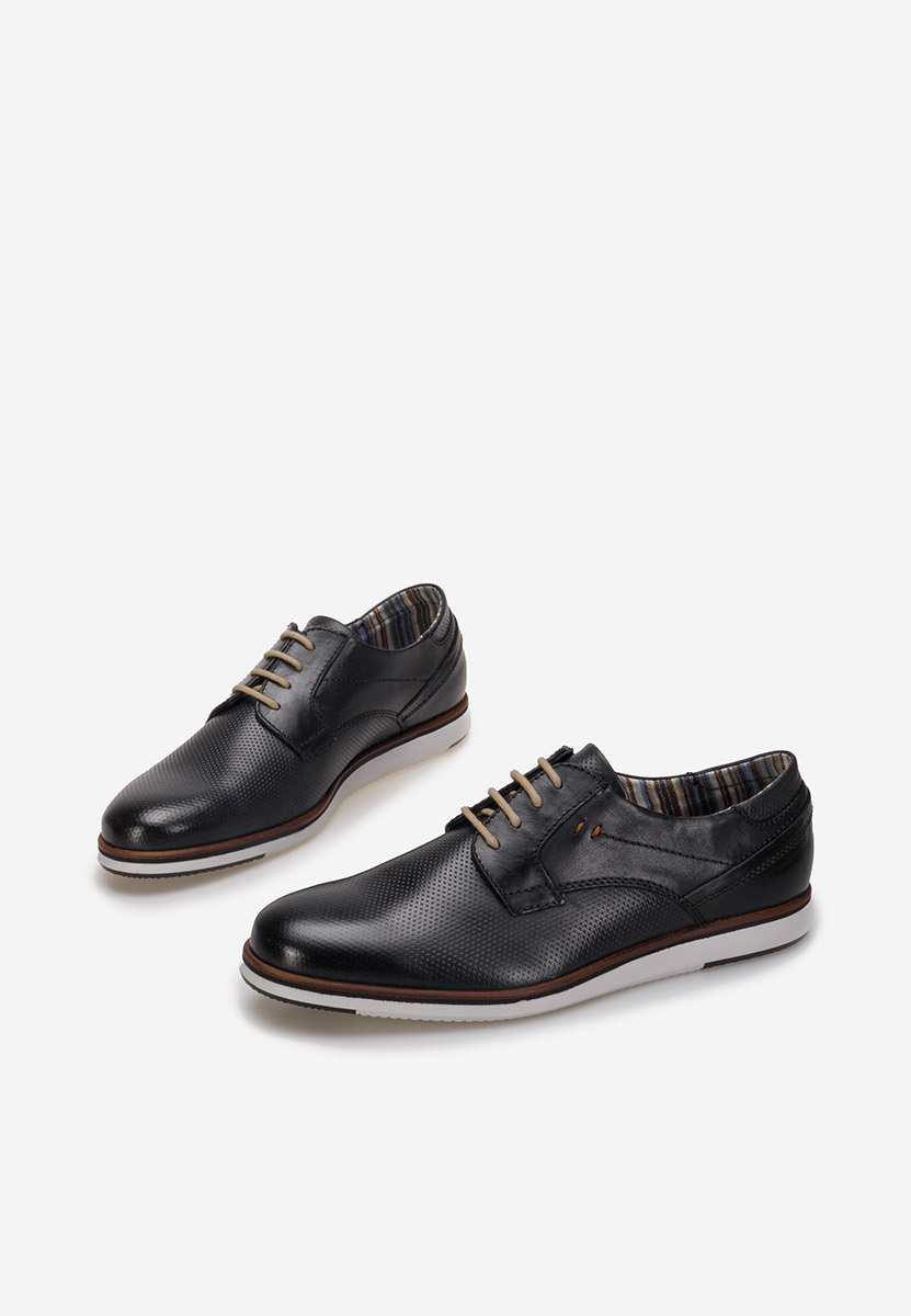 Czarne półbuty męskie Ravi