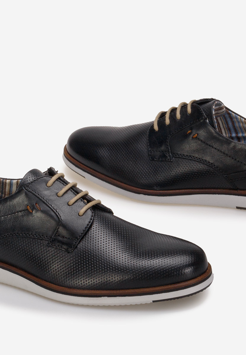 Czarne półbuty męskie Ravi