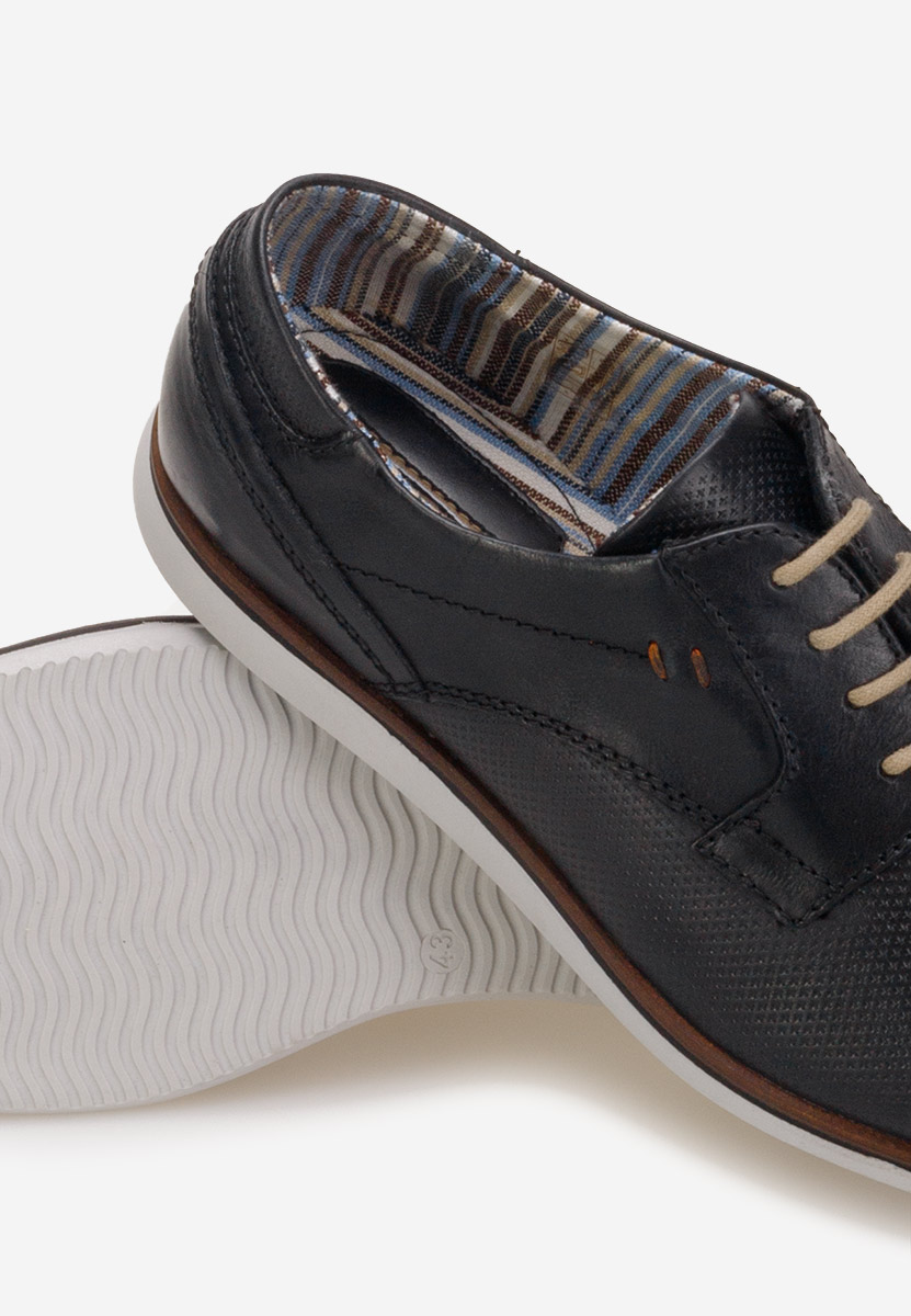 Czarne półbuty męskie Ravi