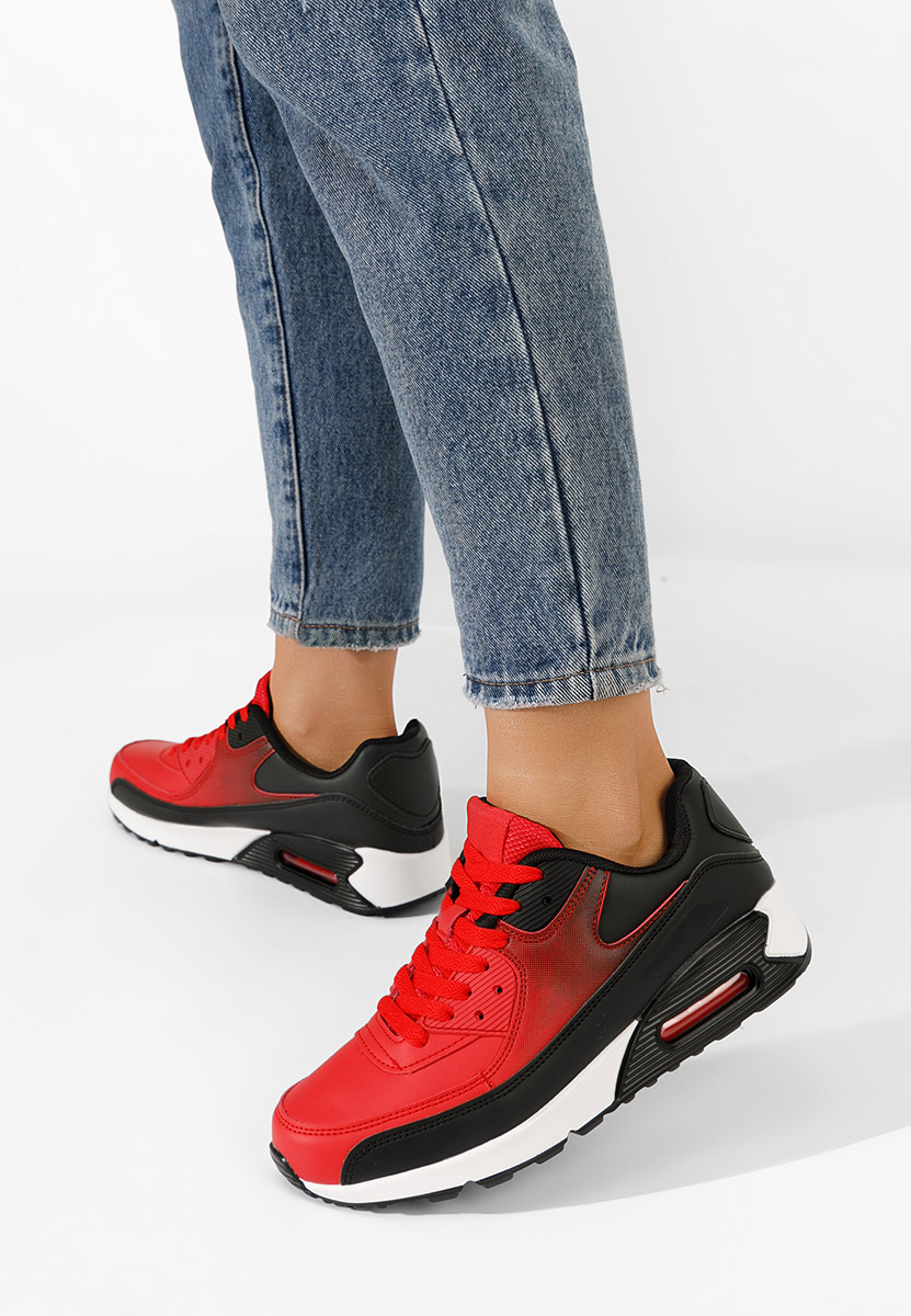 Czerwone sneakersy damskie Novalesa