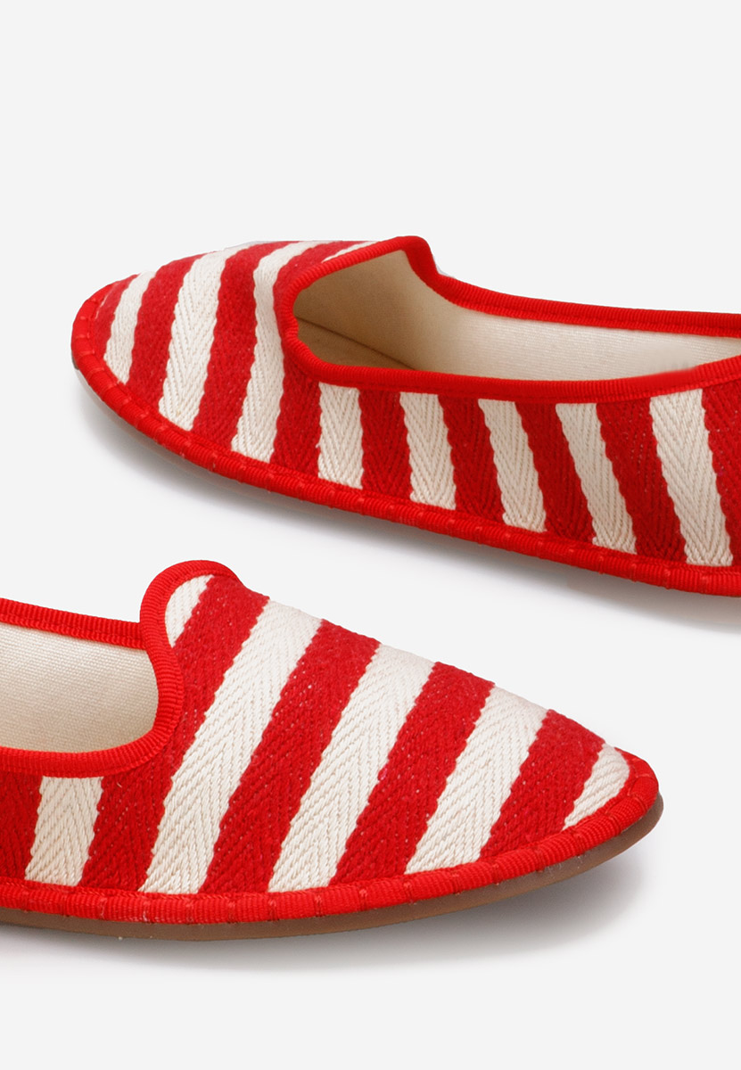 Czerwone espadryle damskie Dorika