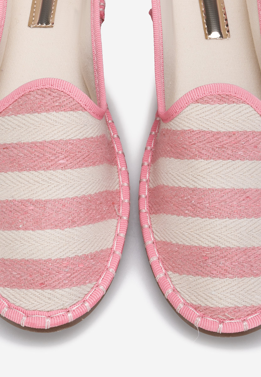 Różowe espadryle damskie Dorika