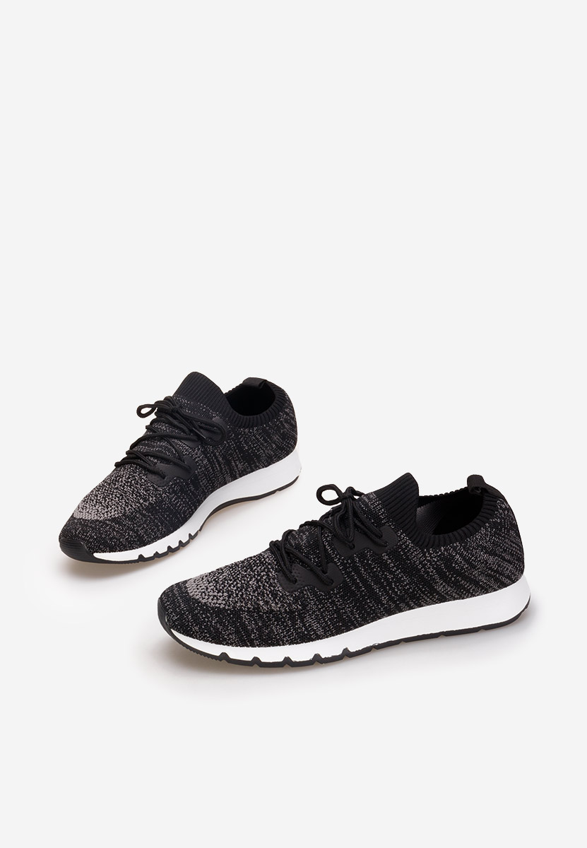 Czarne buty sportowe męskie Fiero