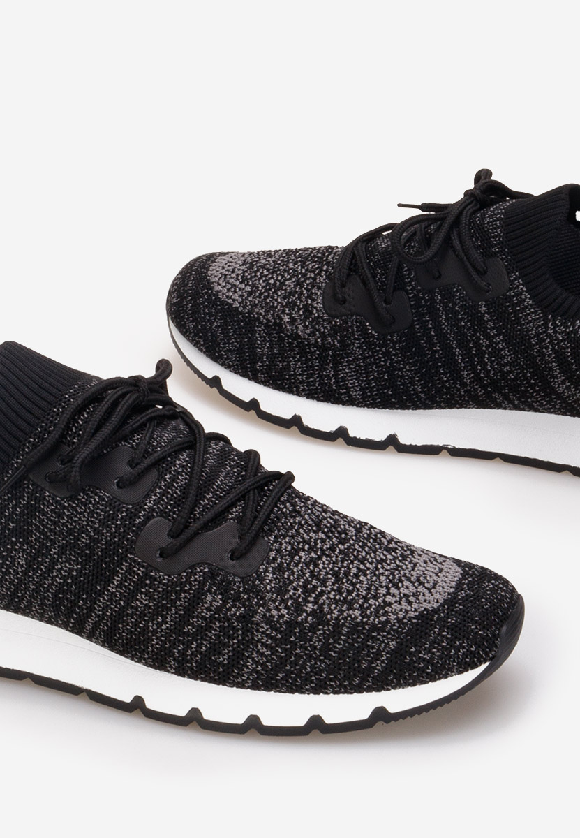 Czarne buty sportowe męskie Fiero