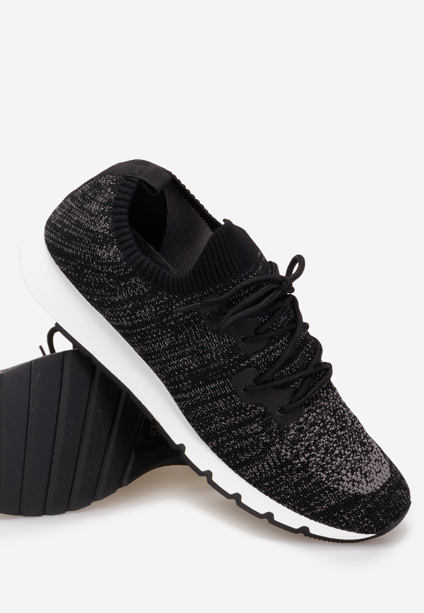Czarne buty sportowe męskie Fiero