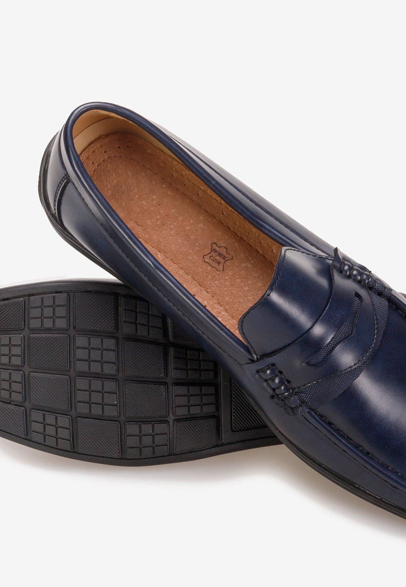 Granatowe mokasyny męskie Flavius