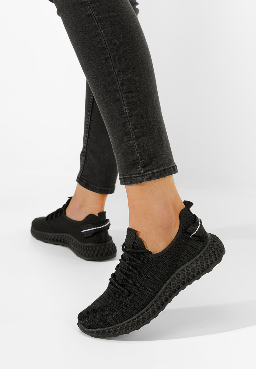 Czarne buty sportowe damskie Esaela