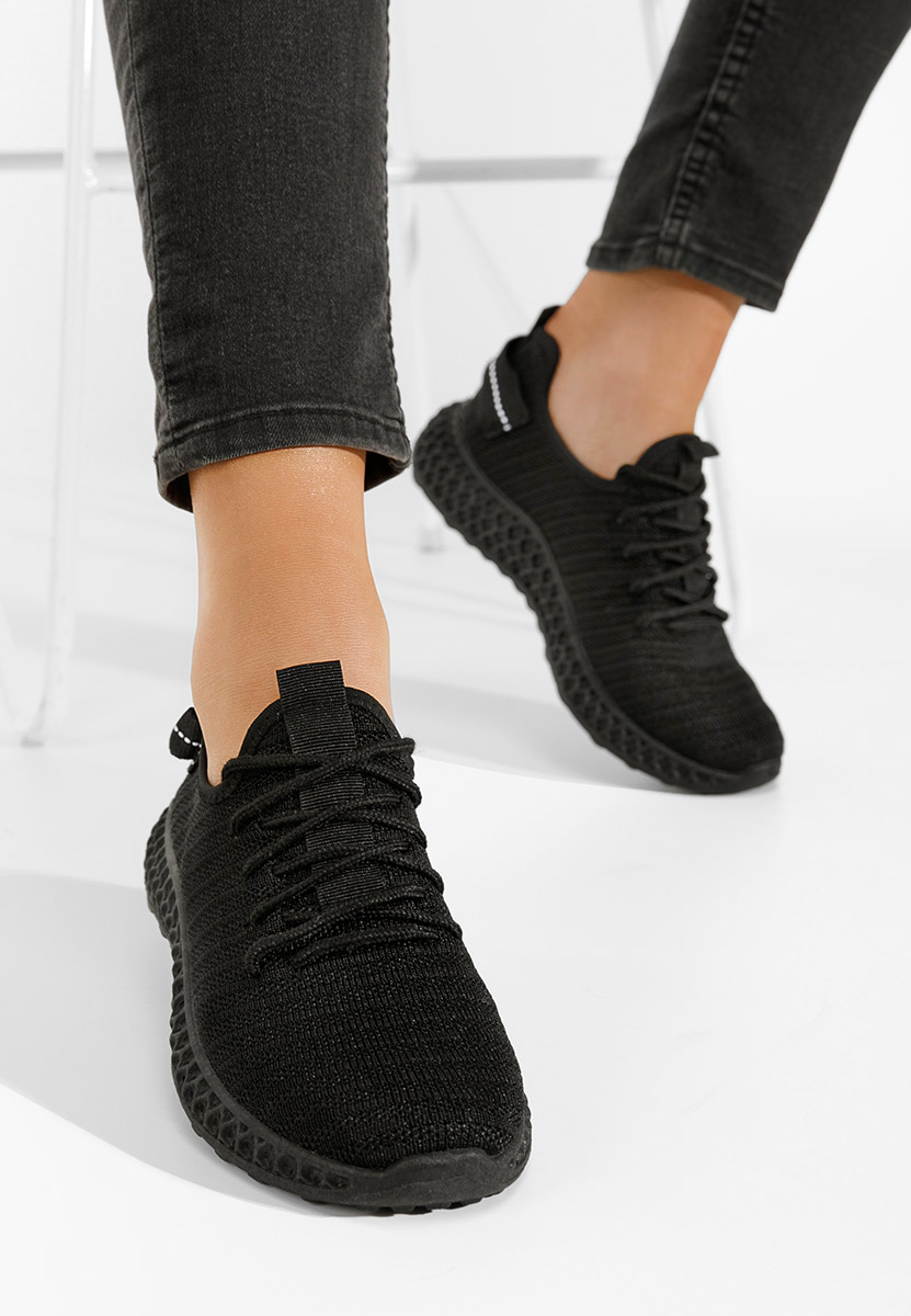 Czarne buty sportowe damskie Esaela