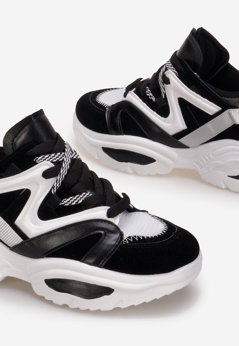 Czarne sneakersy damskie Knower