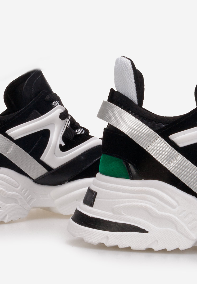 Czarne sneakersy damskie Knower