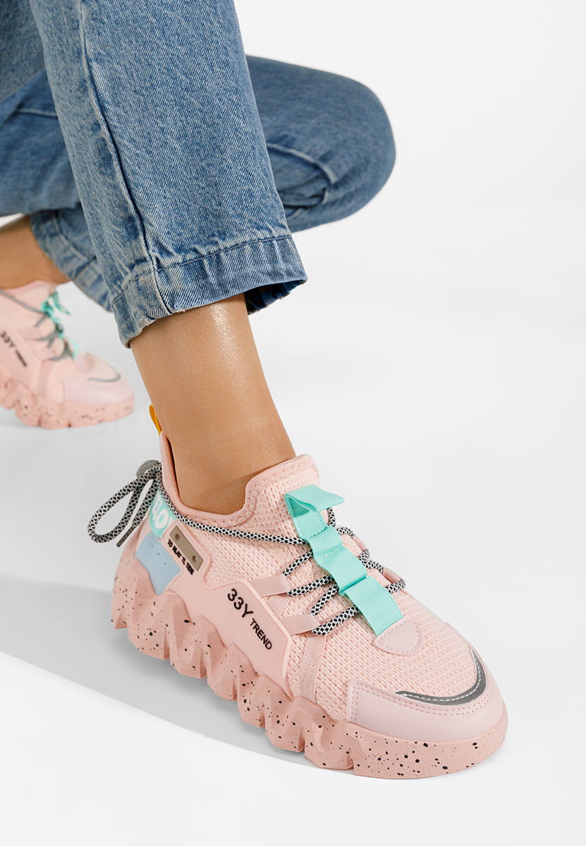 Różowe sneakersy damskie Caledonia