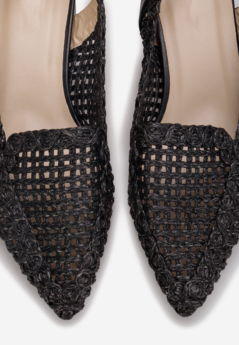 Czarne czółenka bez pięt Tosena