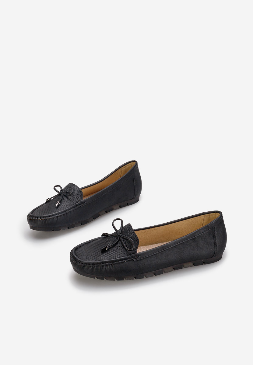 Czarne mokasyny damskie Tarragona